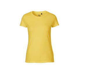 Neutral O81001 - Dopasowana koszulka damska Żółty