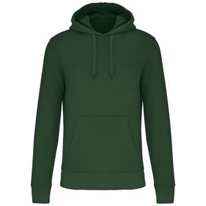Kariban K4027 - Men's eco-friendly hooded sweatshirt Zieleń lasu