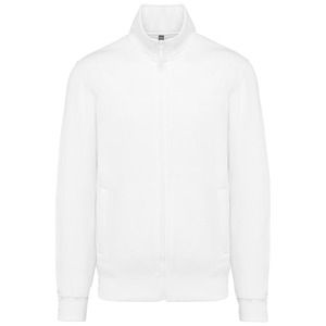 Kariban K4010 - Men's fleece cadet jacket Biały
