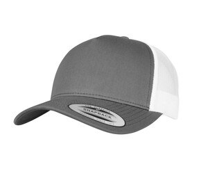 FLEXFIT F6506T - 5-PANEL RETRO TRUCKER 2-TONE CAP Charcoal / White