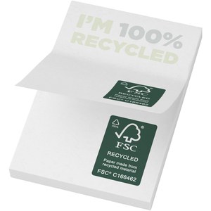 GiftRetail 21285 - Karteczki samoprzylepne z recyklingu o wymiarach 50 x 75 mm Sticky-Mate® 